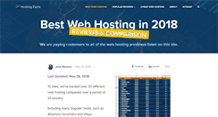 Desktop Screenshot of hostingfacts.com